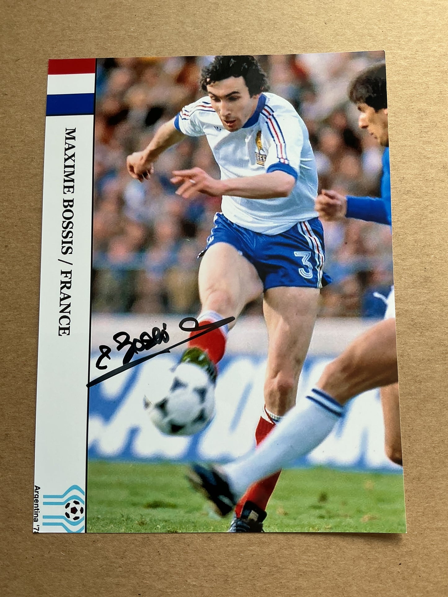 Maxime Bossis, France 🇫🇷 FIFA World Cup 1978 hand signed