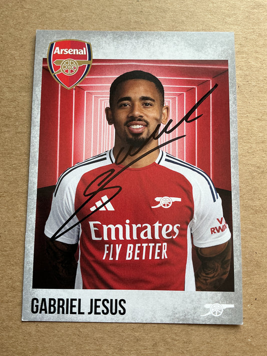 Gabriel Jesus, Brazil 🇧🇷 Arsenal FC 2024/25 hand signed