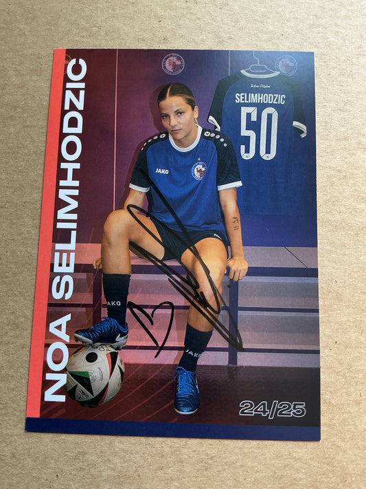 Noa Selimhodzic, Israel 🇮🇱 1.FFC Turbine Potsdam 2024/25 hand signed