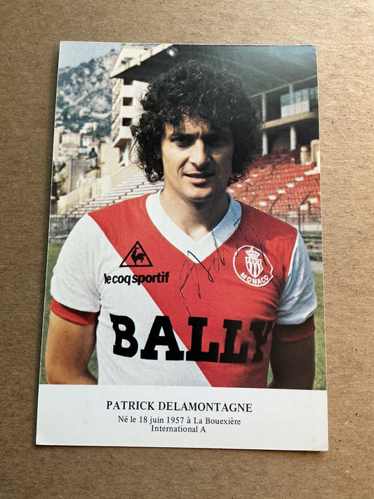 Patrick Delamontagne, France 🇫🇷 AS Monaco 1983/84  hand signed