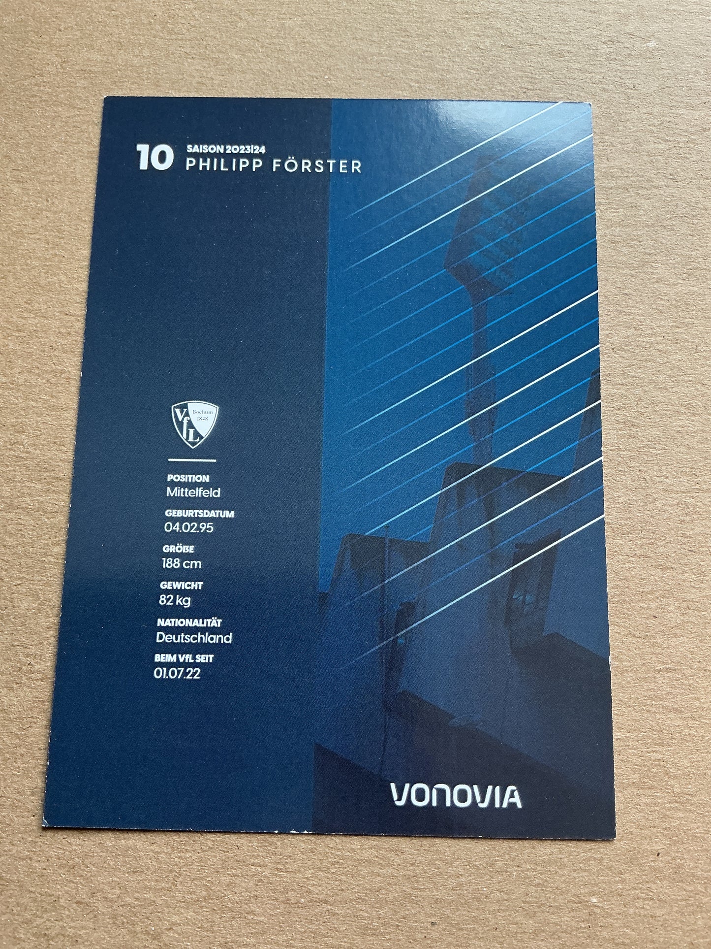 Philipp Förster, Germany 🇩🇪 VfL Bochum 2023/24 hand signed