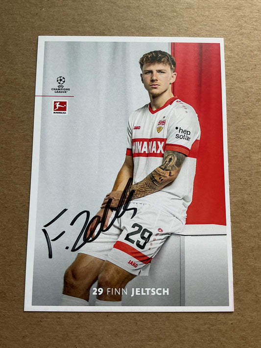 Finn Jeltsch, Germany 🇩🇪 VfB Stuttgart 2024/25 hand signed