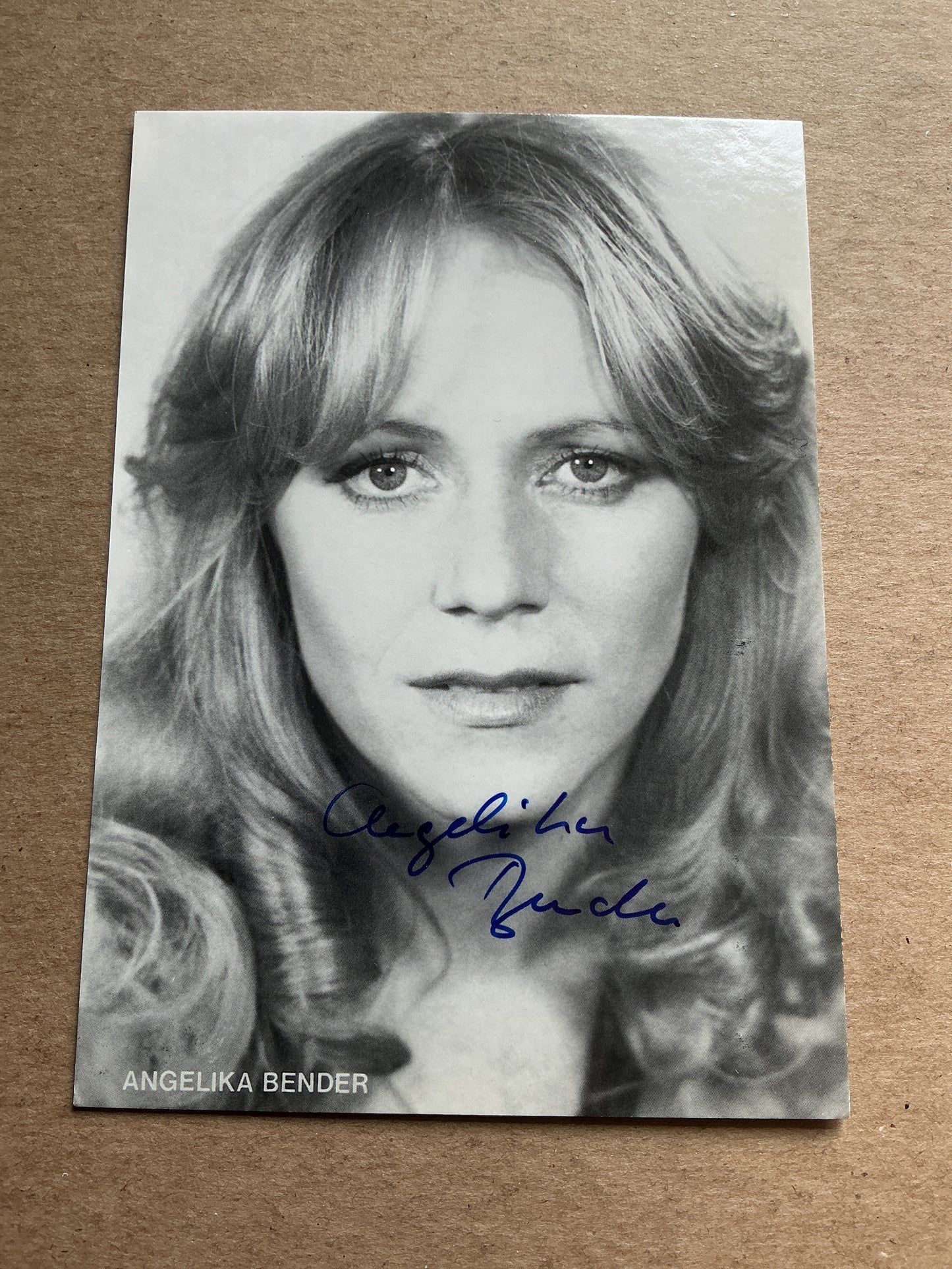 Angelika Bender, Germany 🇩🇪 Actress hand signed