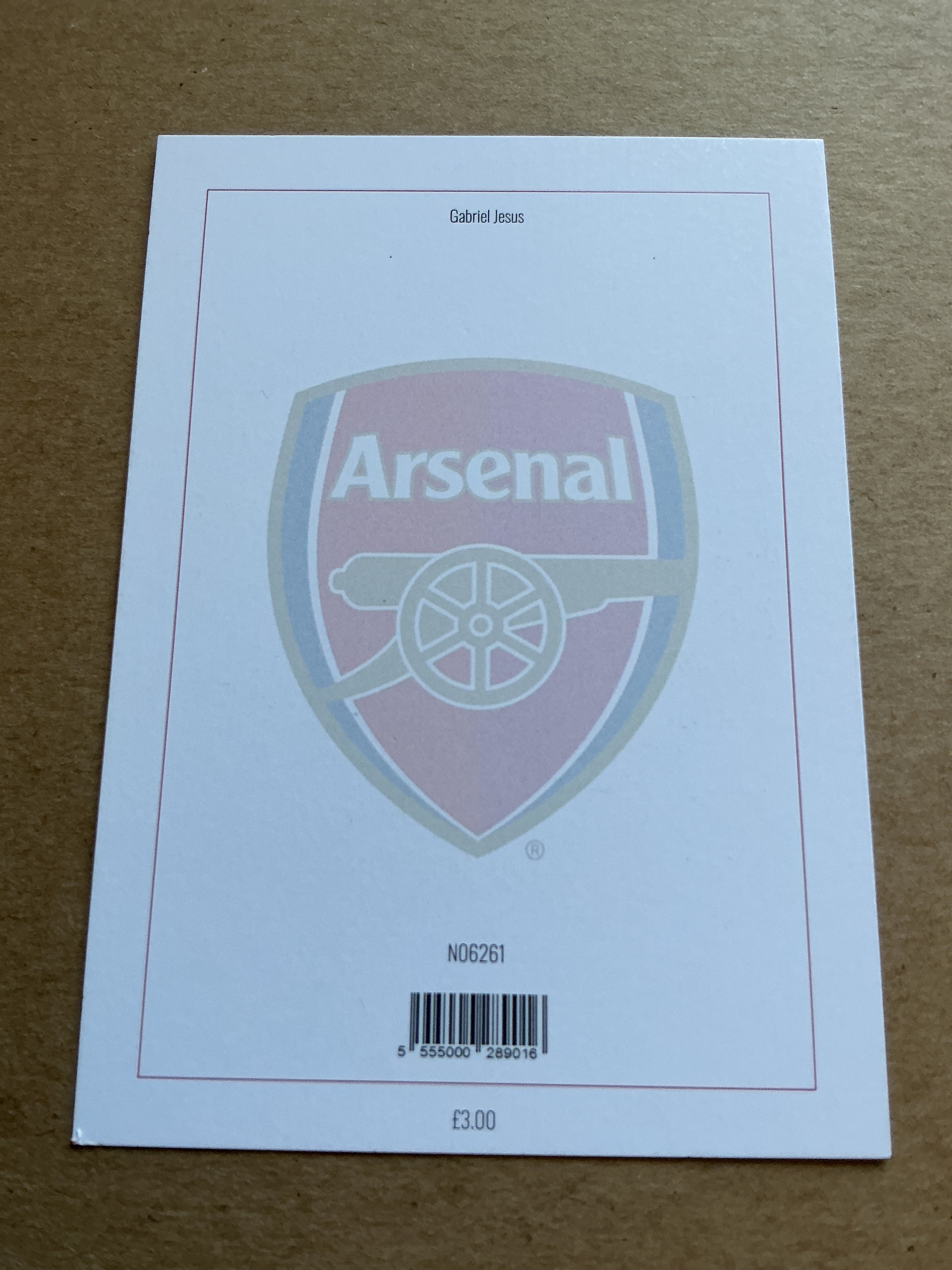 Gabriel Jesus, Brazil 🇧🇷 Arsenal FC 2023/24 hand signed