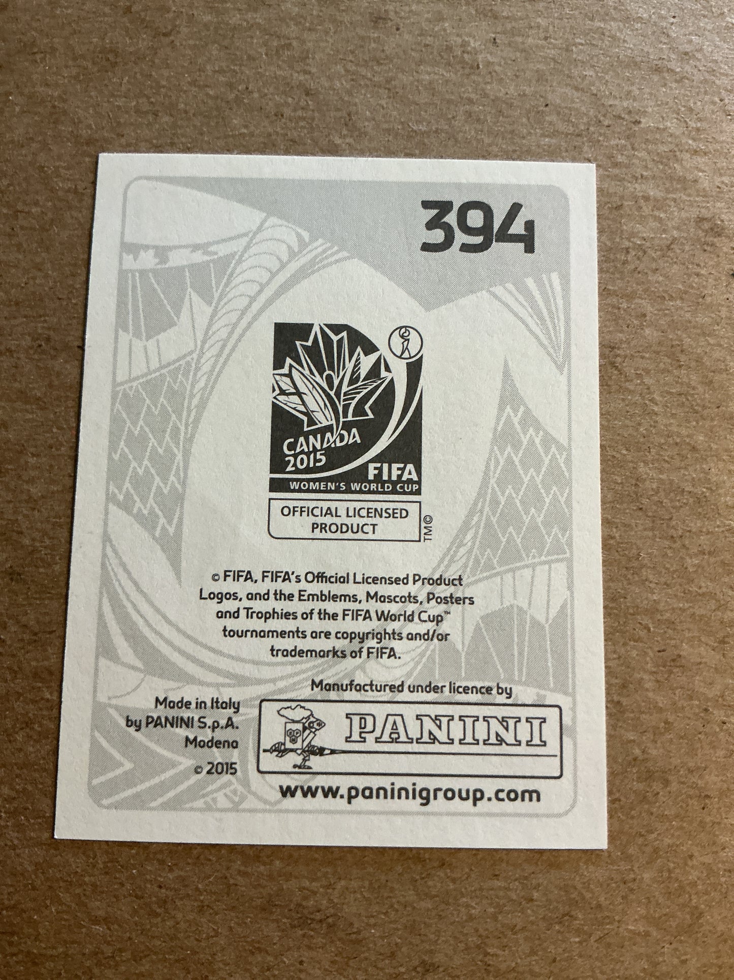 Shirley Cruz, Costa Rica 🇨🇷 FIFA Women’s World Cup 2015 Panini hand signed