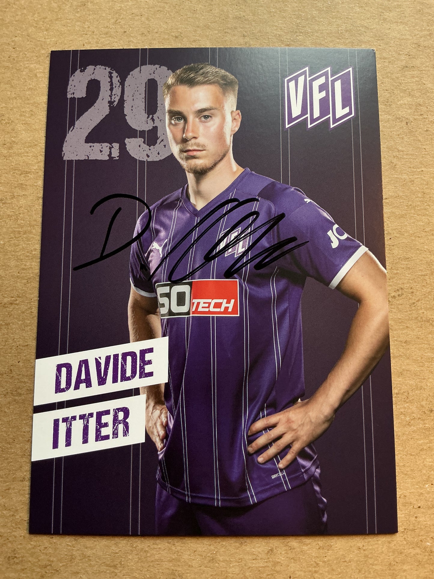 Davide Itter, Germany 🇩🇪 VfL Osnabrück 2021/22 hand signed