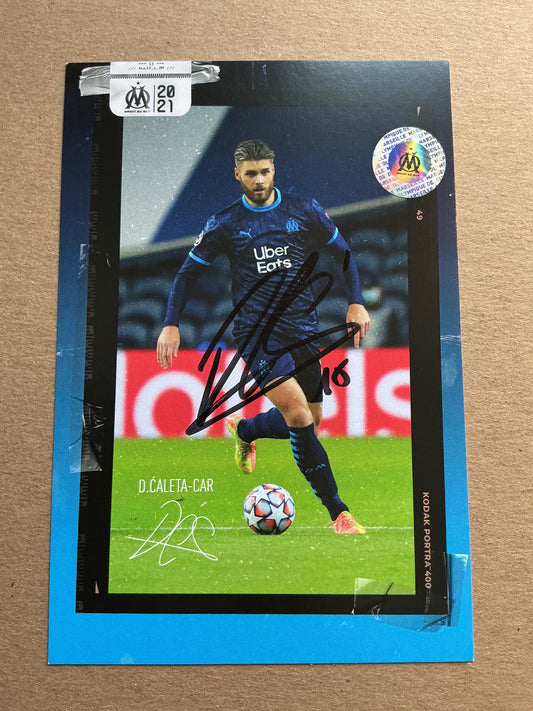 Duje Ćaleta-Car, Croatia 🇭🇷 Olympique Marseille 2020/21 hand signed
