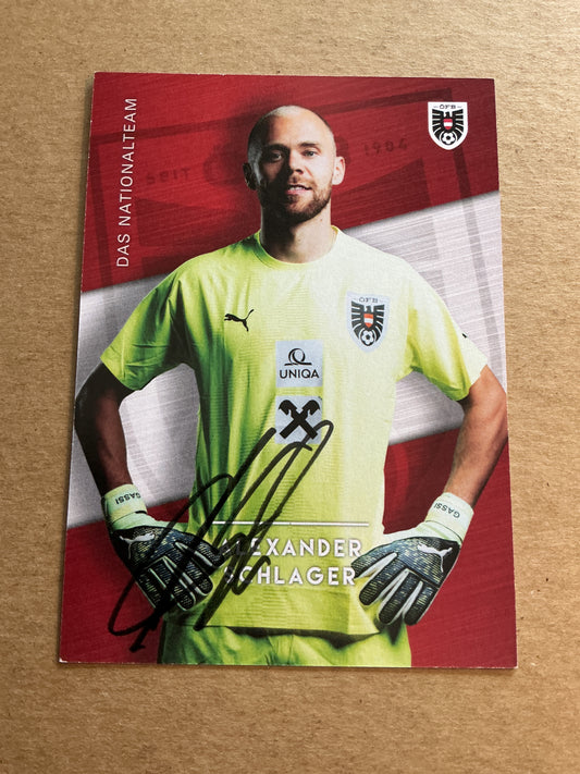 Alexander Schlager, Austria 🇦🇹 2023 hand signed