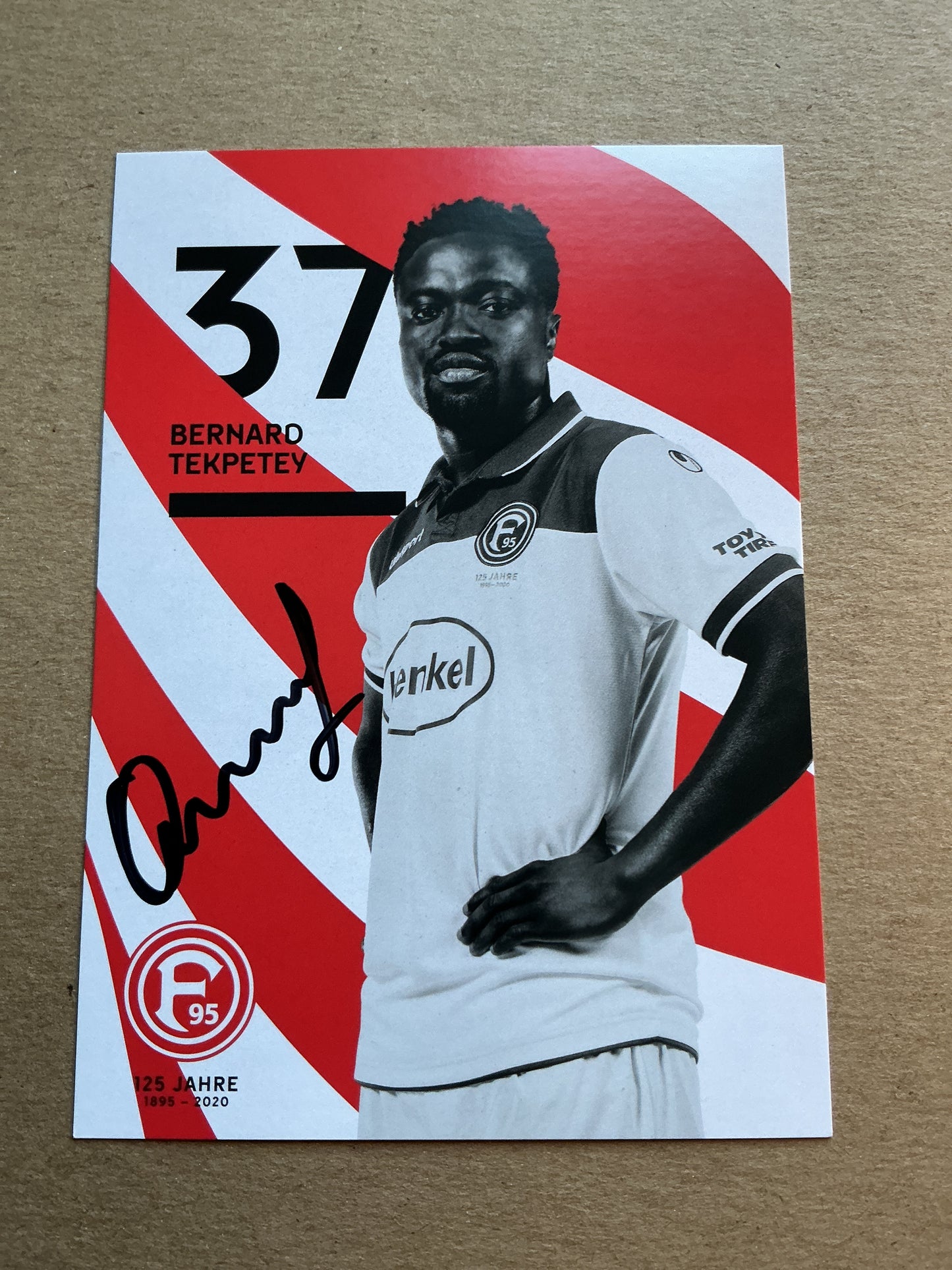Bernard Tekpetey, Ghana 🇬🇭 Fortuna Düsseldorf 2019/20 hand signed