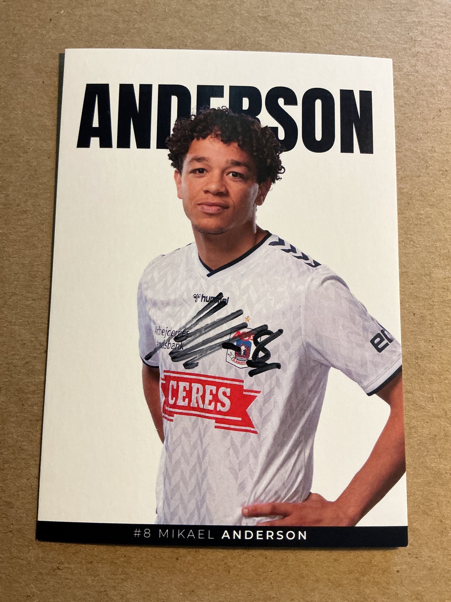 Mikael Anderson, Iceland 🇮🇸 Aarhus GF 2023/24 hand signed