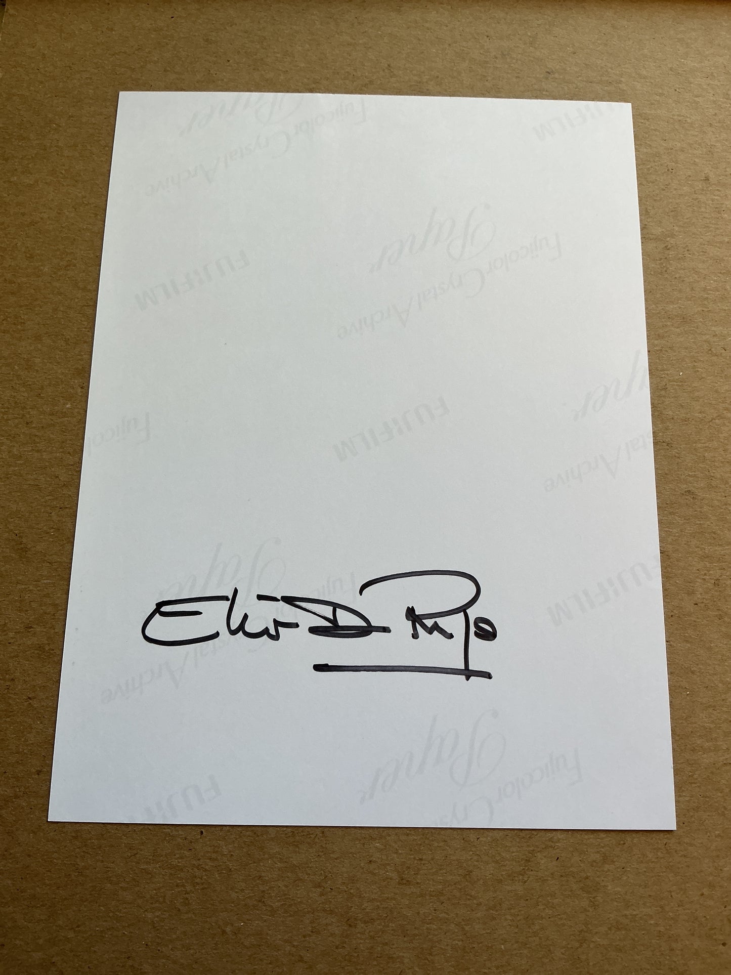 Elio Di Rupo, Belgium 🇧🇪 Prime Minister hand signed
