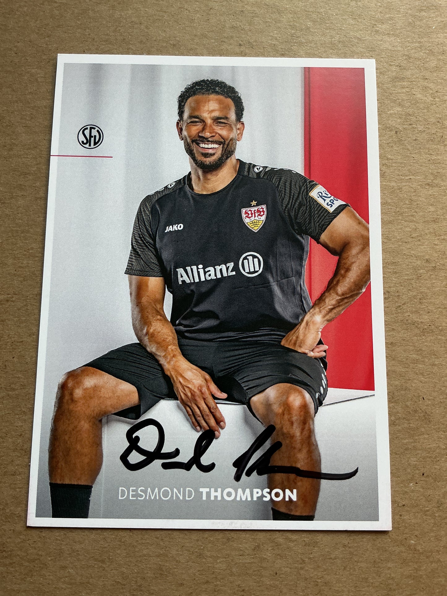 Desmond Thompson, USA 🇺🇸 VfB Stuttgart 2024/25 hand signed