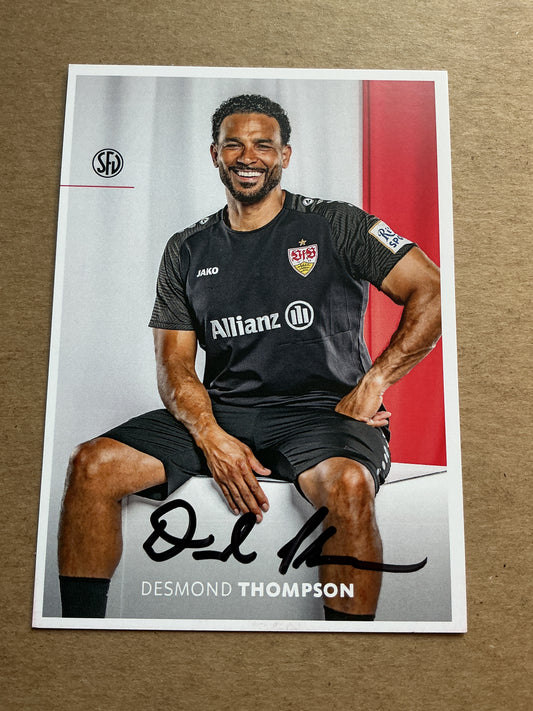 Desmond Thompson, USA 🇺🇸 VfB Stuttgart 2024/25 hand signed