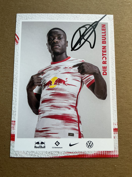 Brian Brobbey, Netherlands 🇳🇱 RB Leipzig 2021/22 hand signed