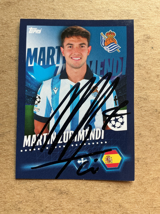 Martin Zubimendi, Spain 🇪🇸 Real Sociedad 2023/24 Topps hand signed