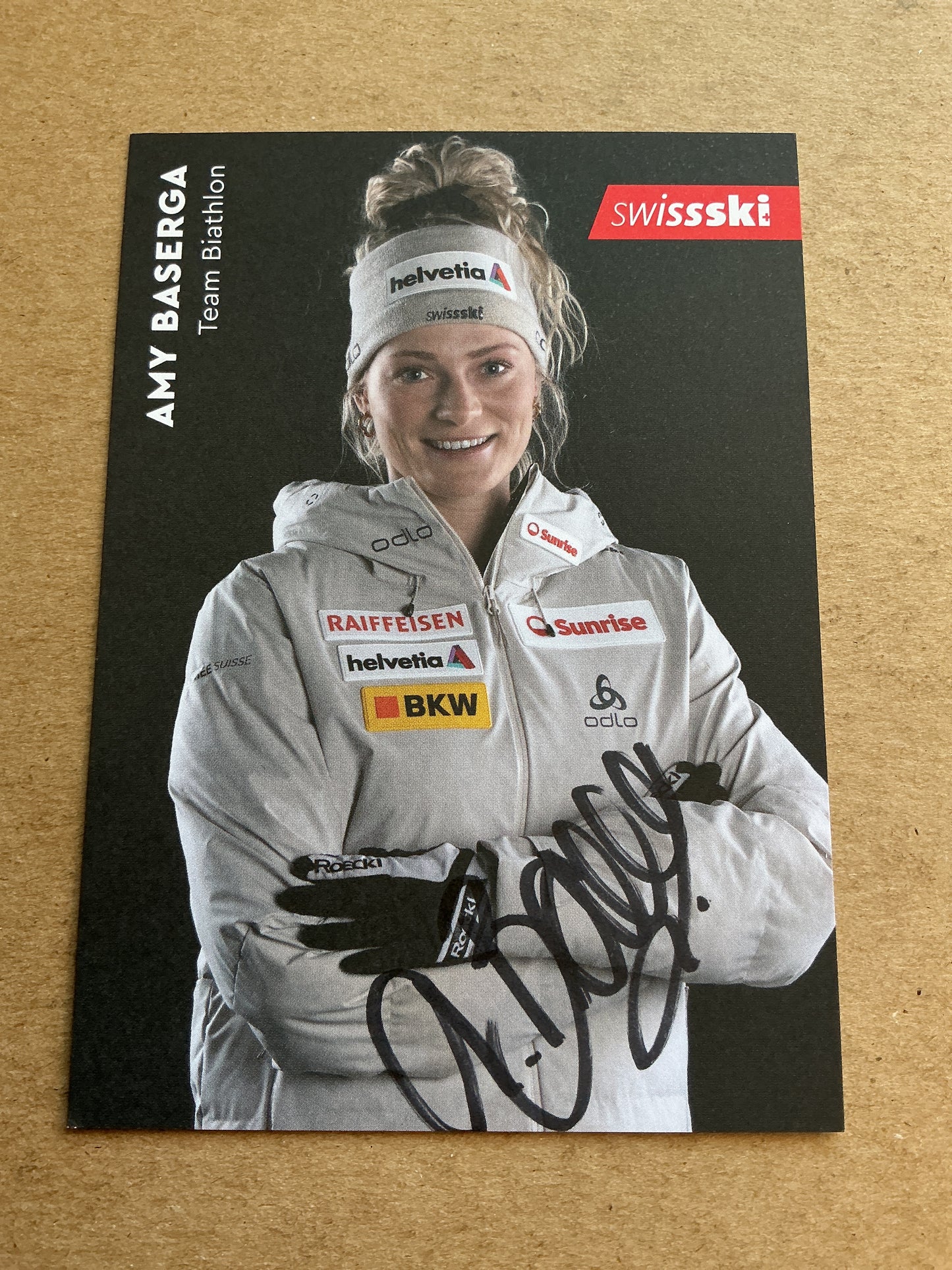Amy Baserga, Switzerland 🇨🇭 Biathlon Winter 2023/24 hand signed
