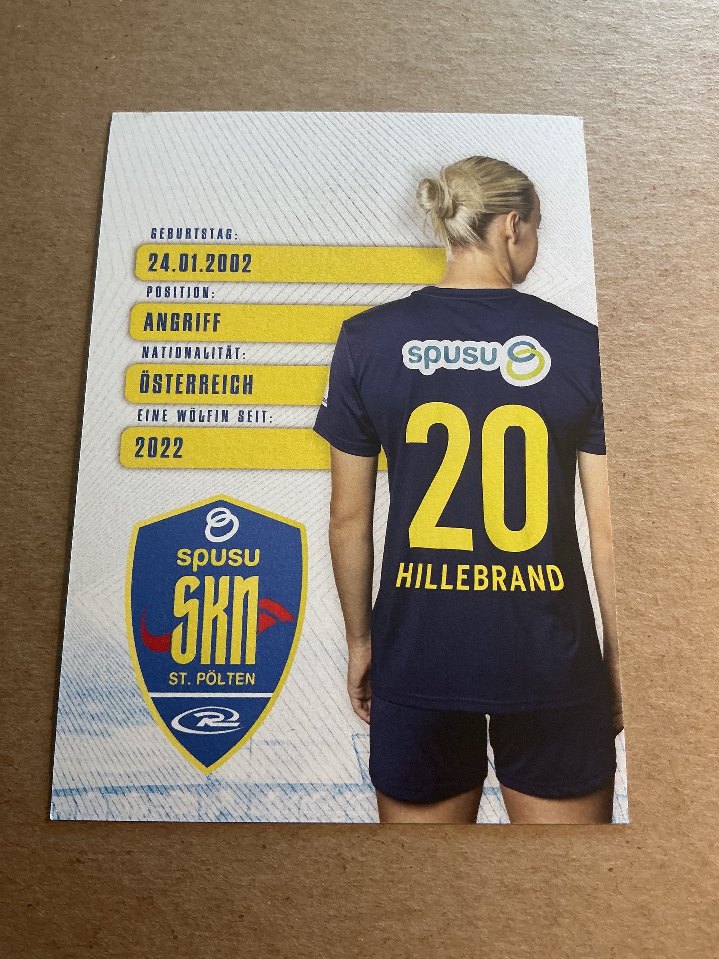 Sophie Hillebrand, Austria 🇦🇹 SKN St. Pölten 2024/25 hand signed