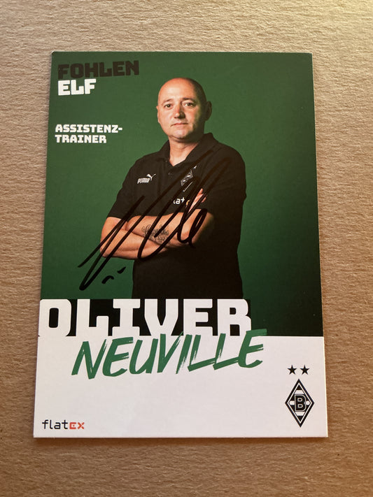 Oliver Neuville, Germany 🇩🇪 Borussia Mönchengladbach 2022/23 hand signed
