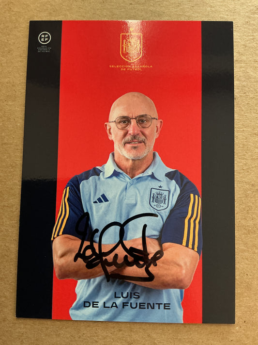 Luis de la Fuente, Spain 🇪🇸 UEFA Euro 2024 hand signed