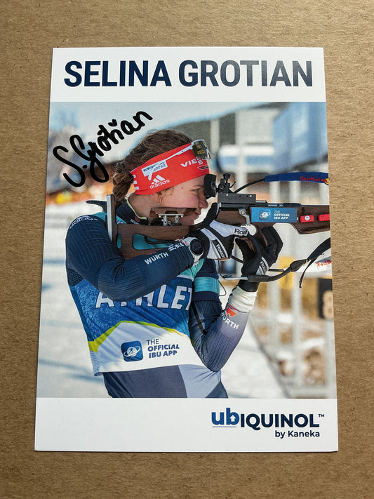 Selina Grotian, Germany 🇩🇪 Biathlon Winter Sports 2024/25 hand signed