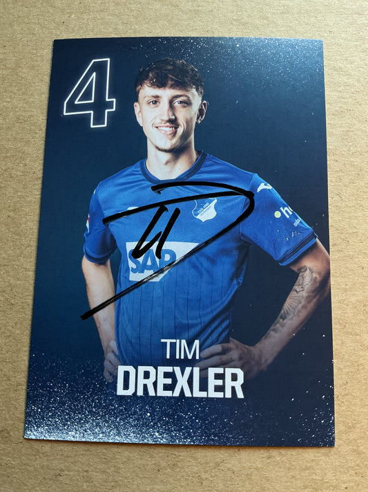 Tim Drexler, Germany 🇩🇪 TSG 1899 Hoffenheim 2024/25 hand signed