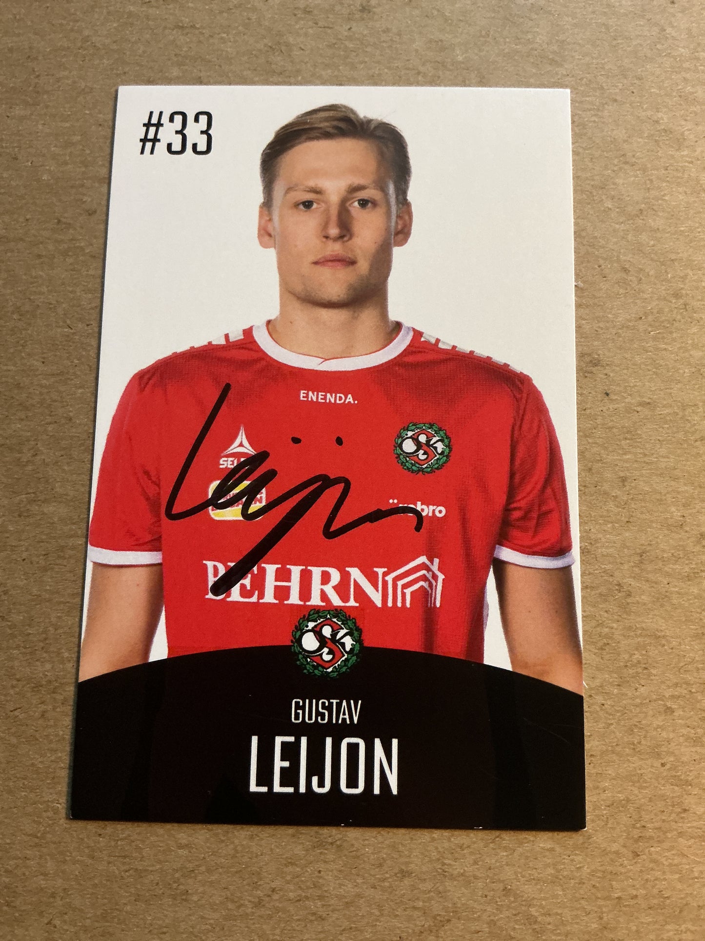 Gustav Leijon, Sweden 🇸🇪 Örebro SK 2022/23 hand signed