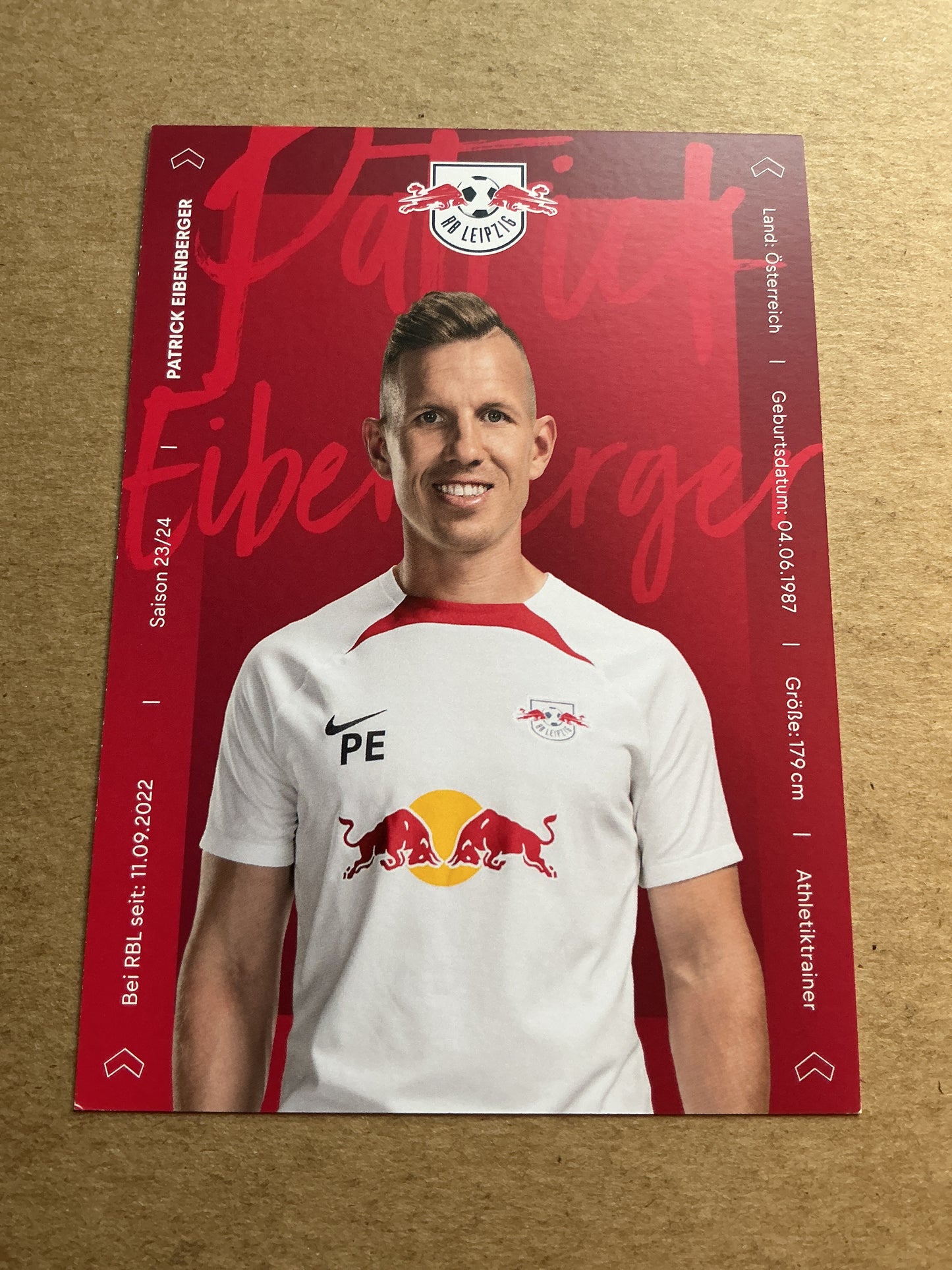 Patrick Eibenberger, Austria 🇦🇹 RB Leipzig 2023/24 hand signed