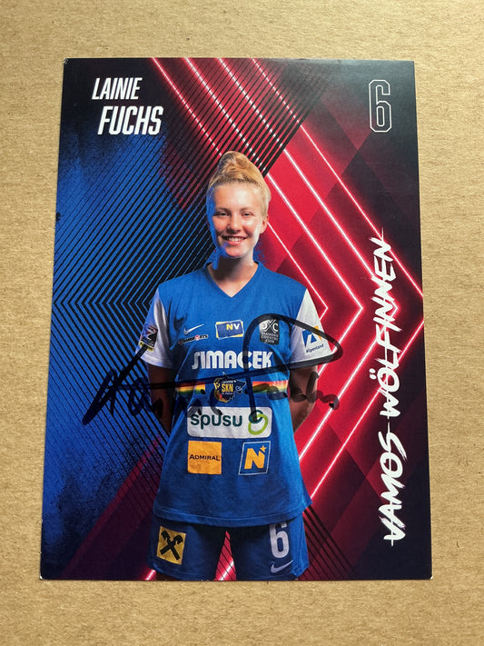 Lainie Fuchs, Austria 🇦🇹 SKN St.Pölten 2022/23 hand signed