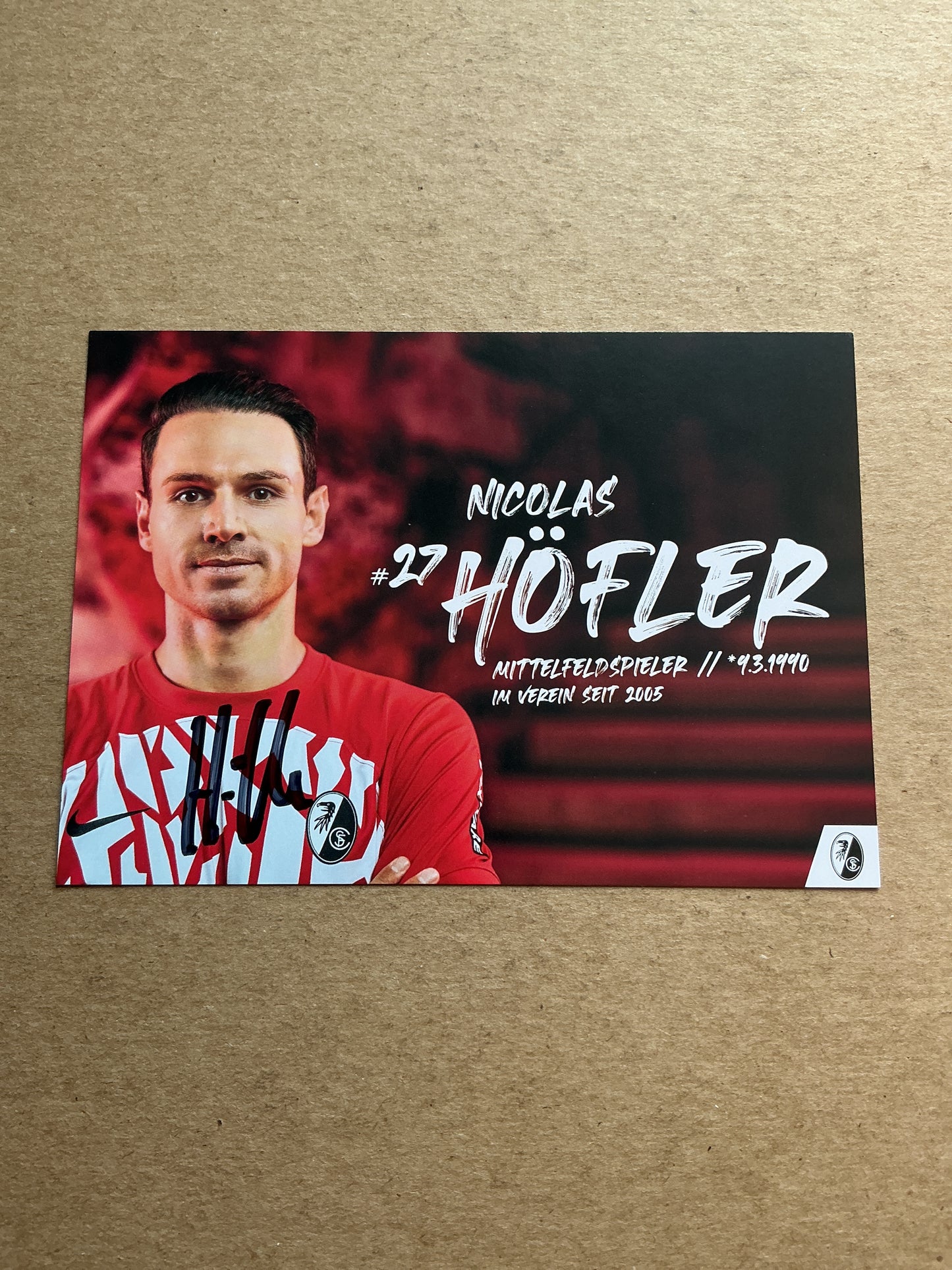 Nicolas Höfler, Germany 🇩🇪 SC Freiburg 2023/24 hand signed