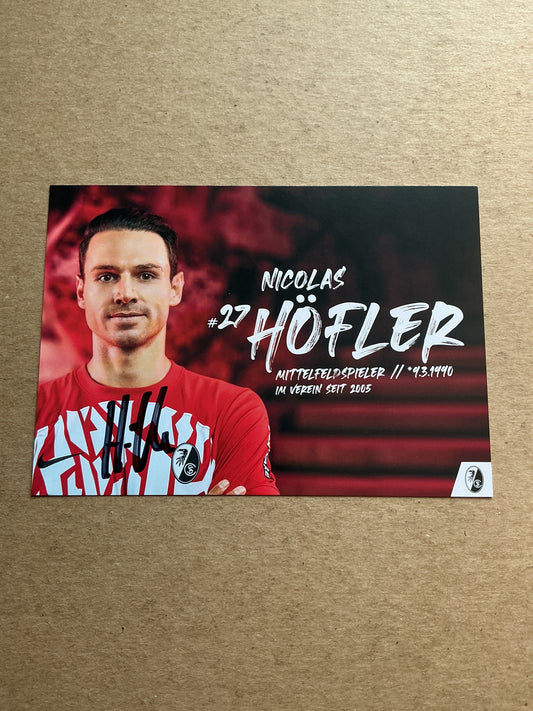 Nicolas Höfler, Germany 🇩🇪 SC Freiburg 2023/24 hand signed