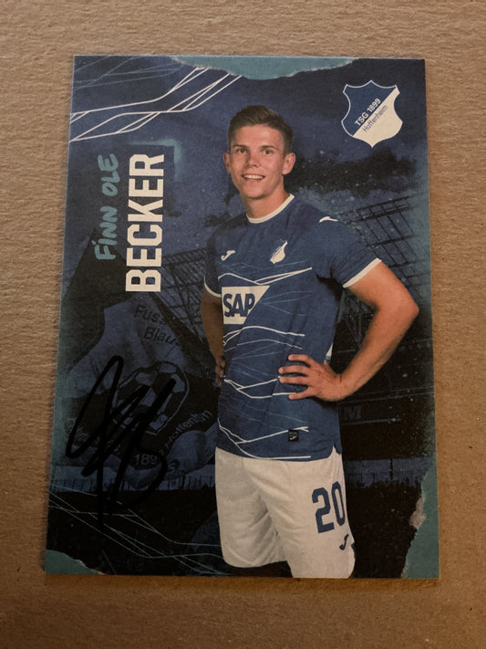 Finn Ole Becker, Germany 🇩🇪 TSG 1899 Hoffenheim 2022/23 hand signed