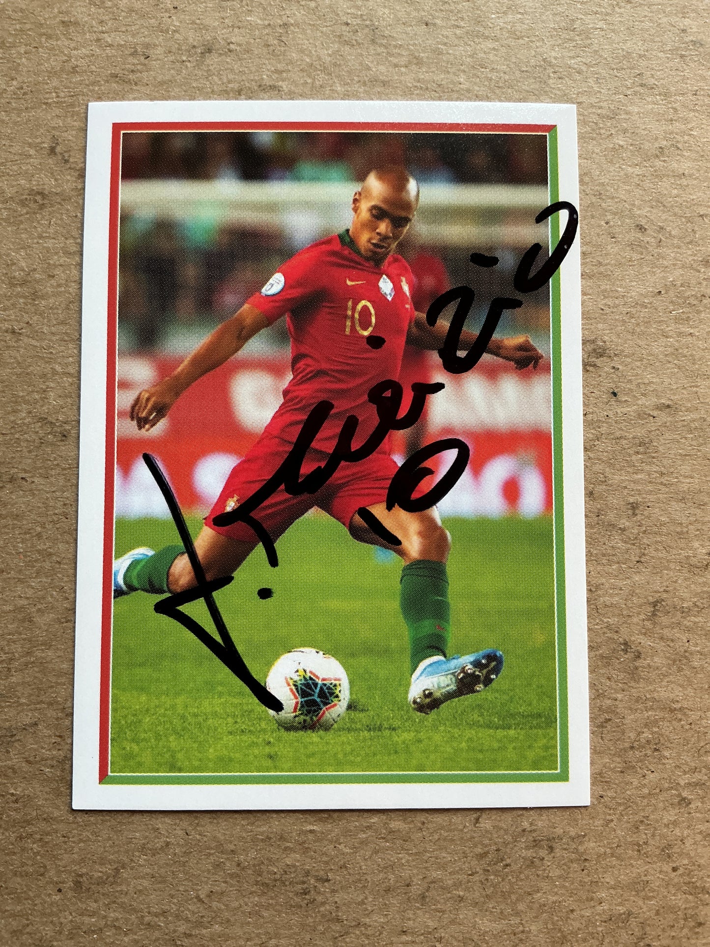 João Mário, Portugal 🇵🇹 FIFA World Cup 2018 Panini hand signed