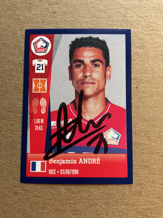 Benjamin André, France 🇫🇷 Lille OSC 2023 Panini hand signed