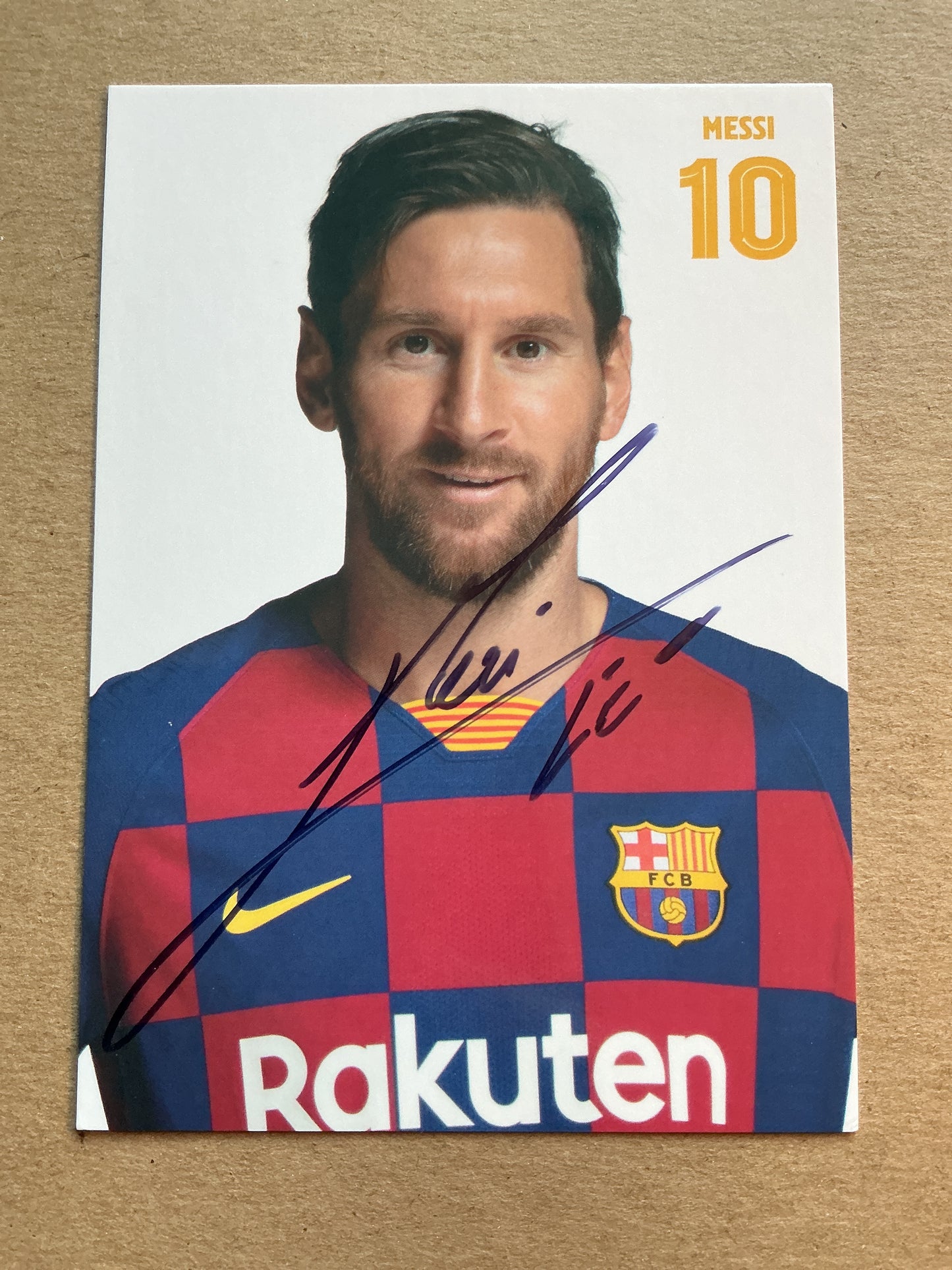 Lionel Messi, Argentina 🇦🇷 FC Barcelona 2019/20 hand signed