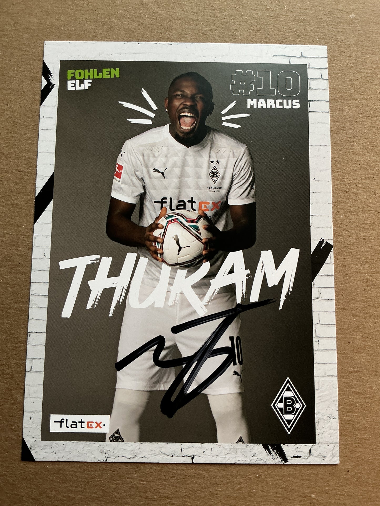 Marcus Thuram, France 🇫🇷 Borussia Mönchengladbach 2020/21 hand signed