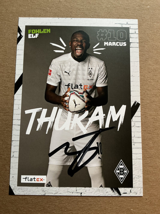 Marcus Thuram, France 🇫🇷 Borussia Mönchengladbach 2020/21 hand signed