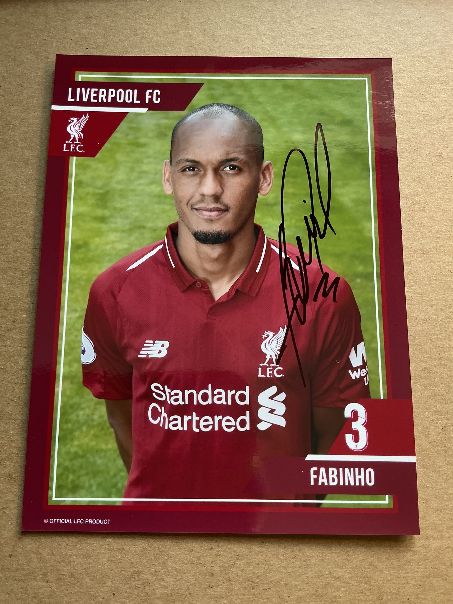 Fabinho, Brazil 🇧🇷 Liverpool FC 2018/19 hand signed