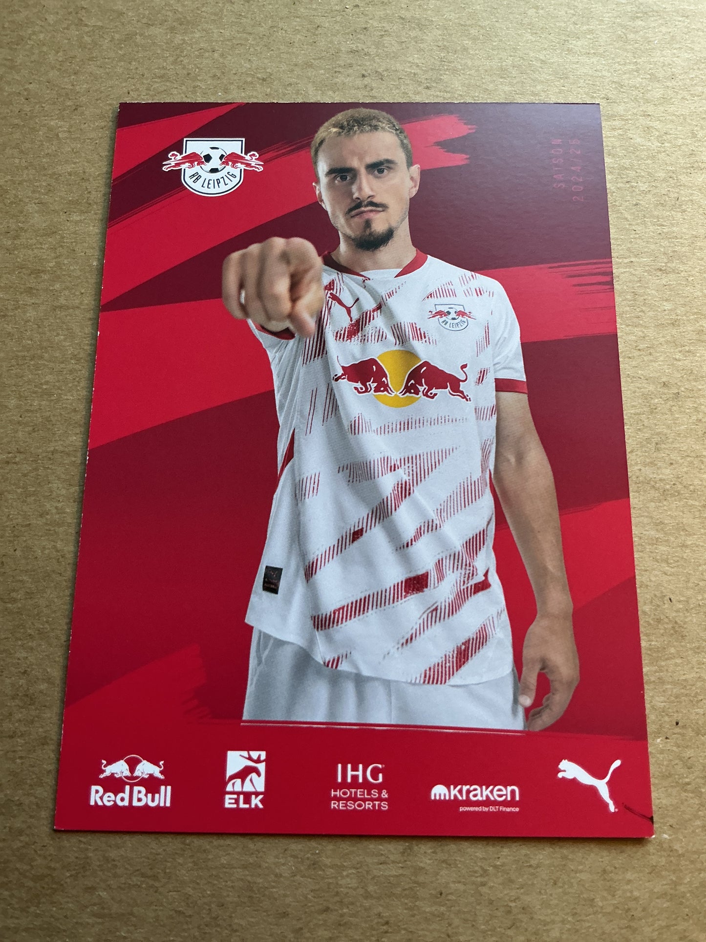 Eljif Elmas, North Macedonia 🇲🇰 RB Leipzig 2024/25 hand signed