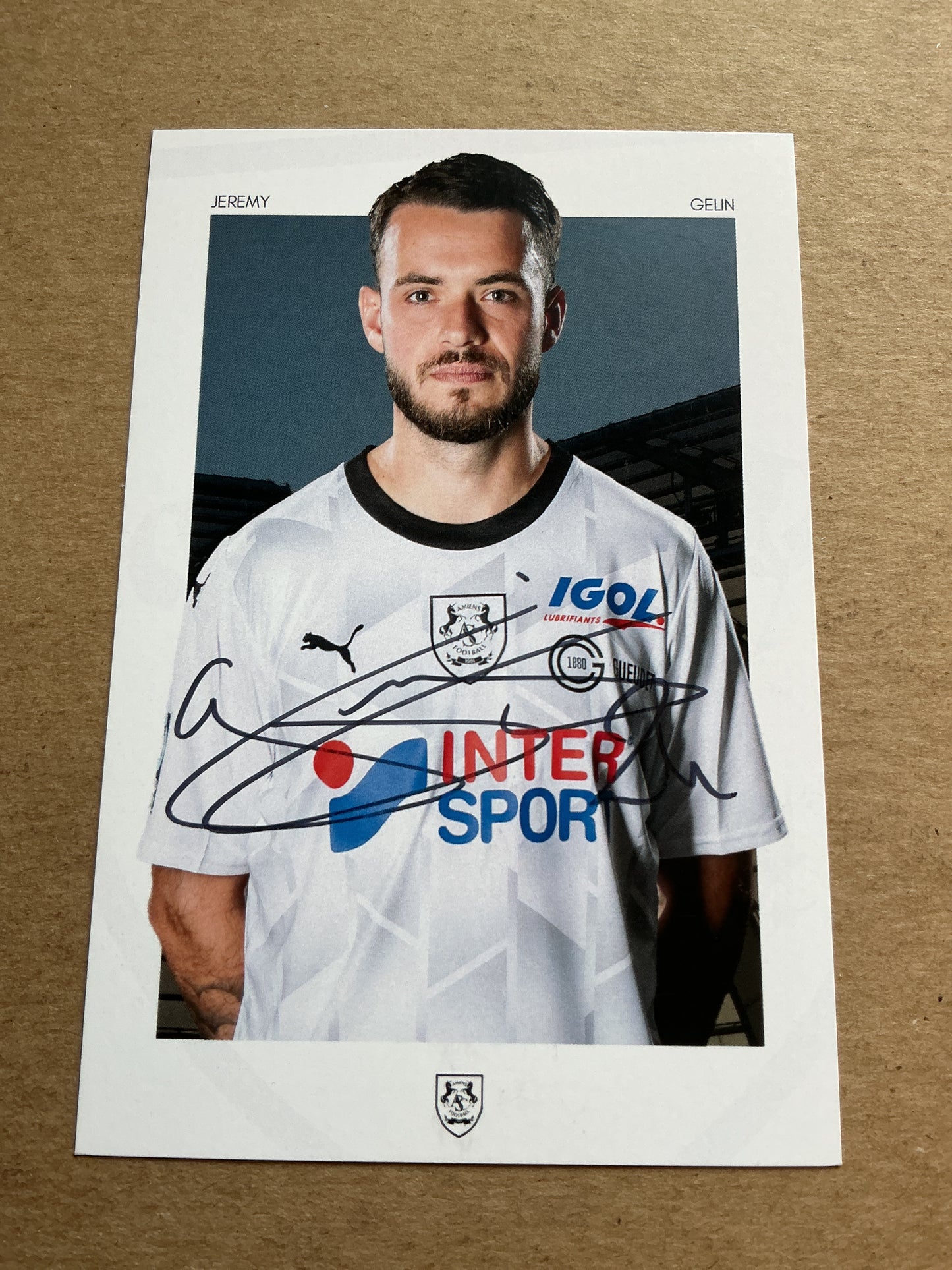 Jeremy Gelin, France 🇫🇷 Amiens SC 2023/24 hand signed