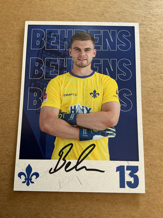 Morten Behrens, Germany 🇩🇪 SV Darmstadt 98 2023/24 hand signed