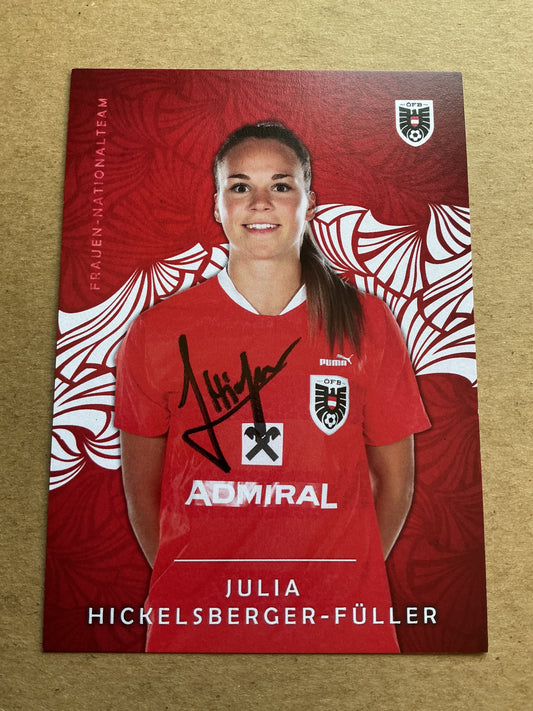 Julia Hickelsberger-Füller, Austria 🇦🇹 2024 TSG Hoffenheim  hand signed