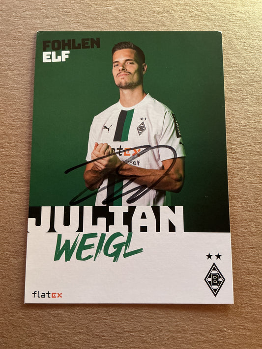 Julian Weigl, Germany 🇩🇪 Borussia Mönchengladbach 2022/23 hand signed