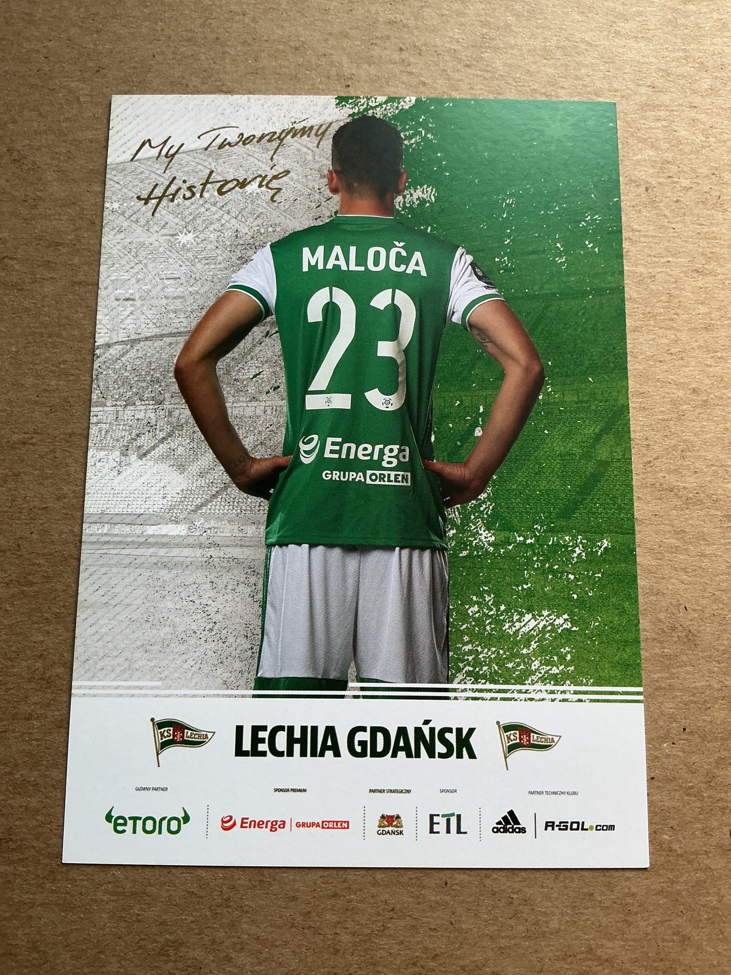 Mario Maloča, Croatia 🇭🇷 Lechia Gdansk 2022/23 hand signed
