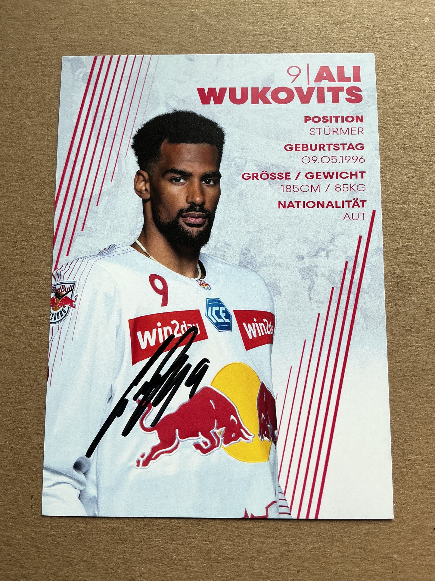Ali Wukovits, Austria 🇦🇹 EC Red Bull Salzburg 2023/24 hand signed