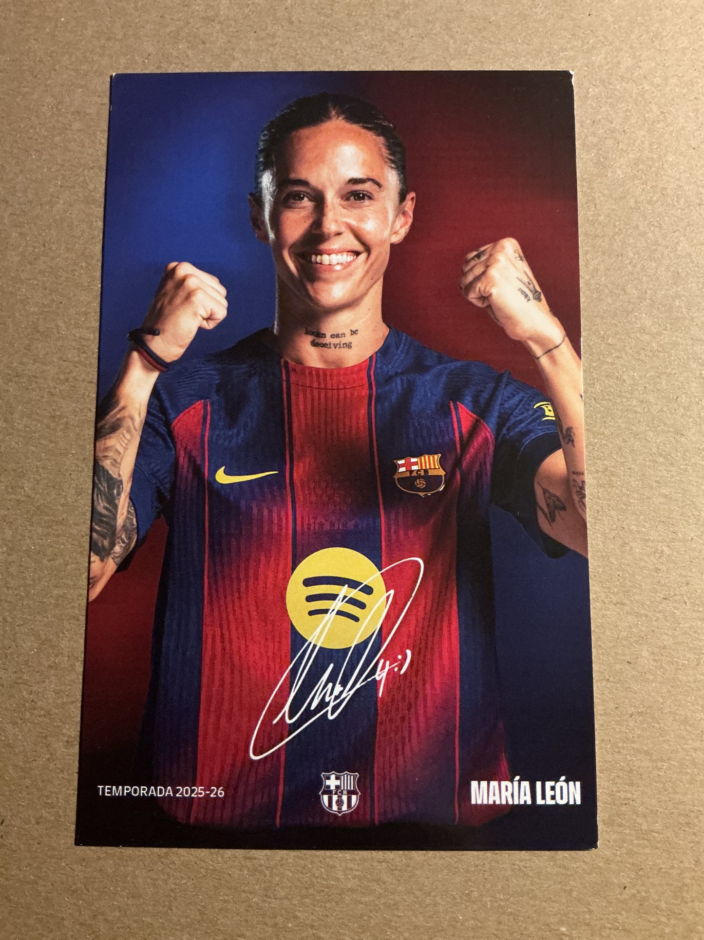 María León, Spain 🇪🇸 FC Barcelona Femení 2025/26 unsigned