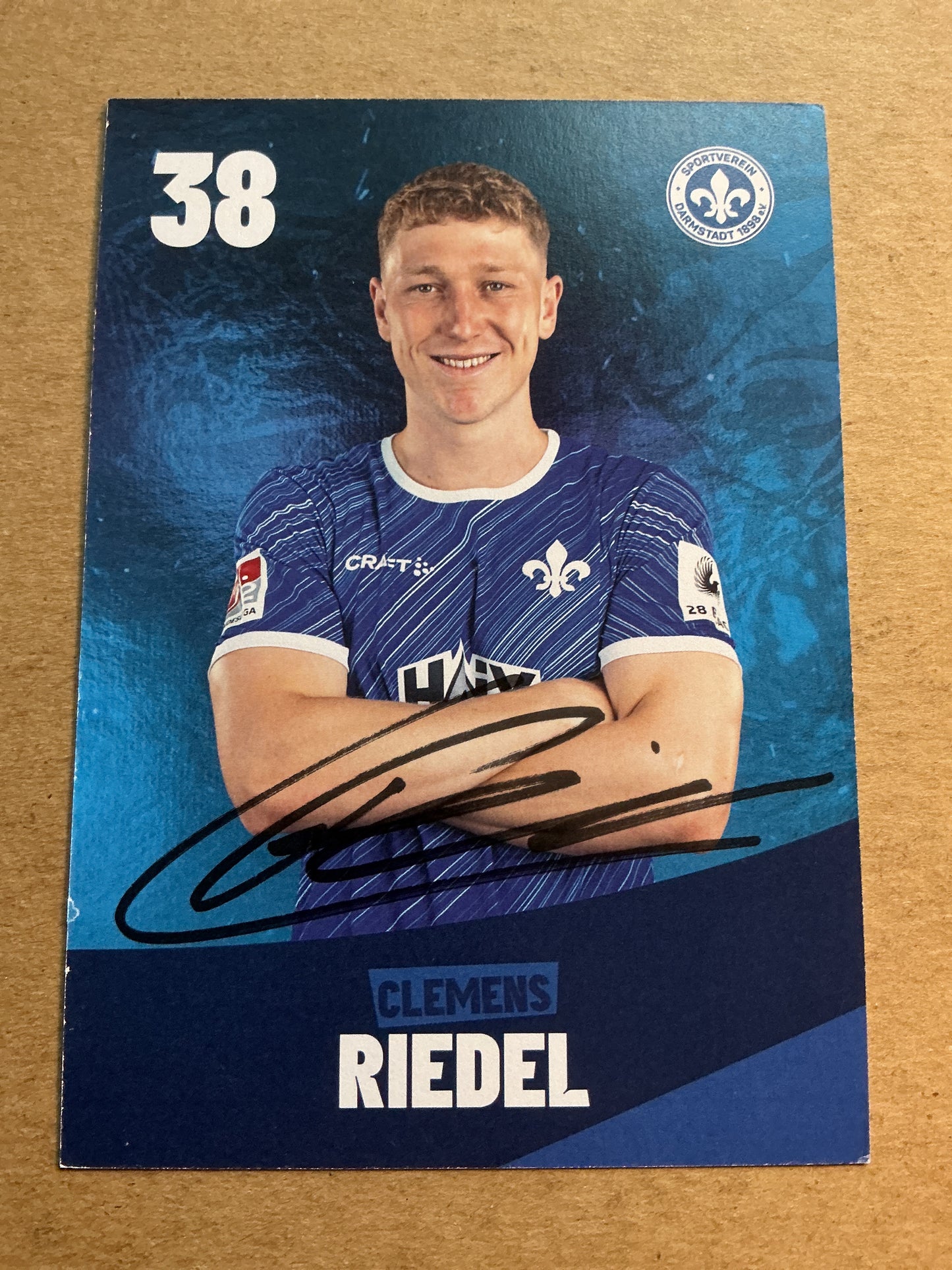 Clemens Riedel, Germany 🇩🇪 SV Darmstadt 98 2023/24 hand signed