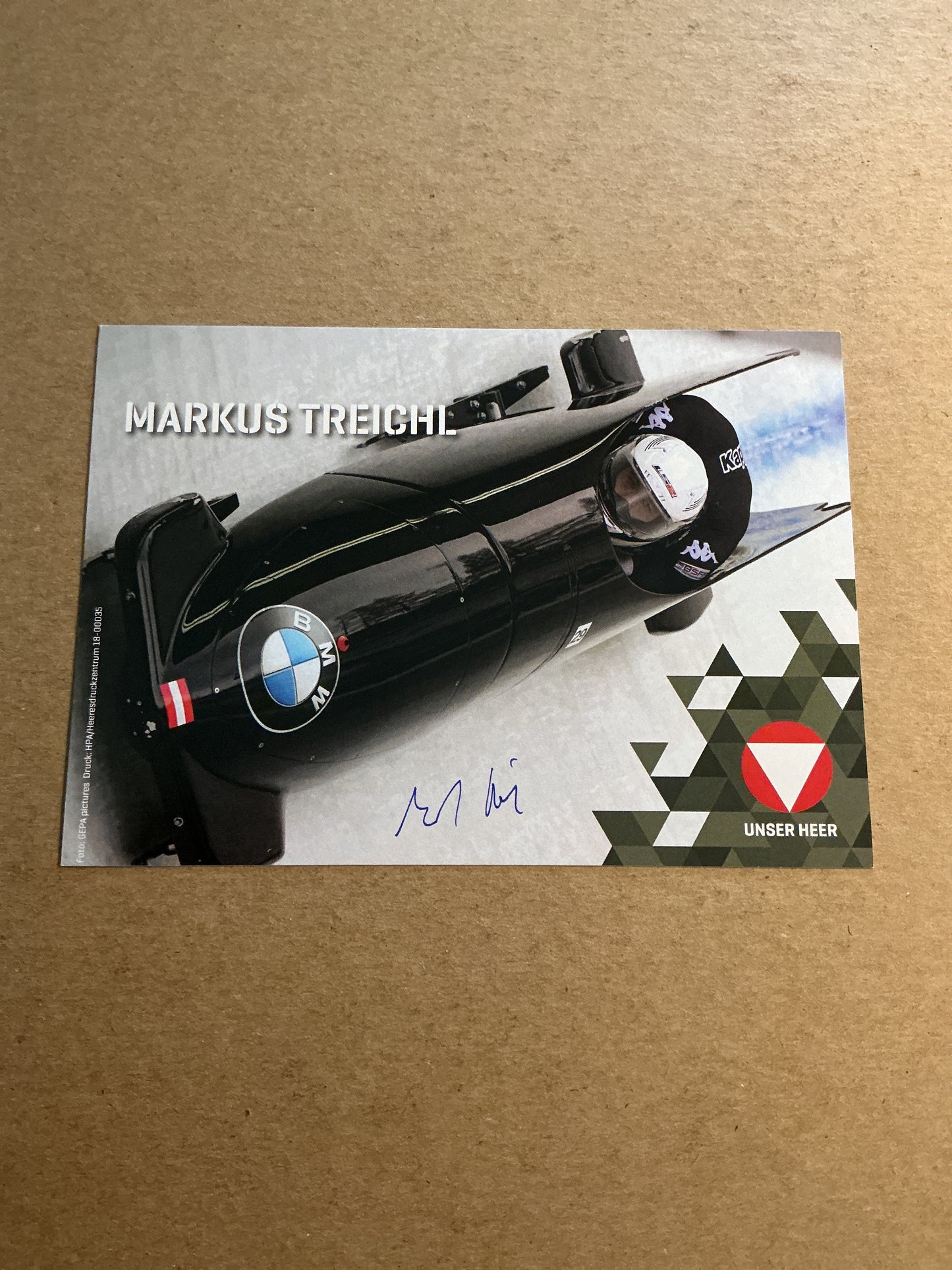 Markus Treichl, Austria 🇦🇹 Bobsledd Winter Sports 2024/25 hand signed