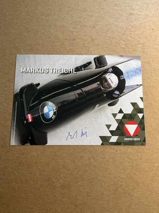 Markus Treichl, Austria 🇦🇹 Bobsledd Winter Sports 2024/25 hand signed