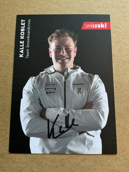 Kalle Koblet, Switzerland 🇨🇭Snowboard Winter Sports 2024/25 hand signed