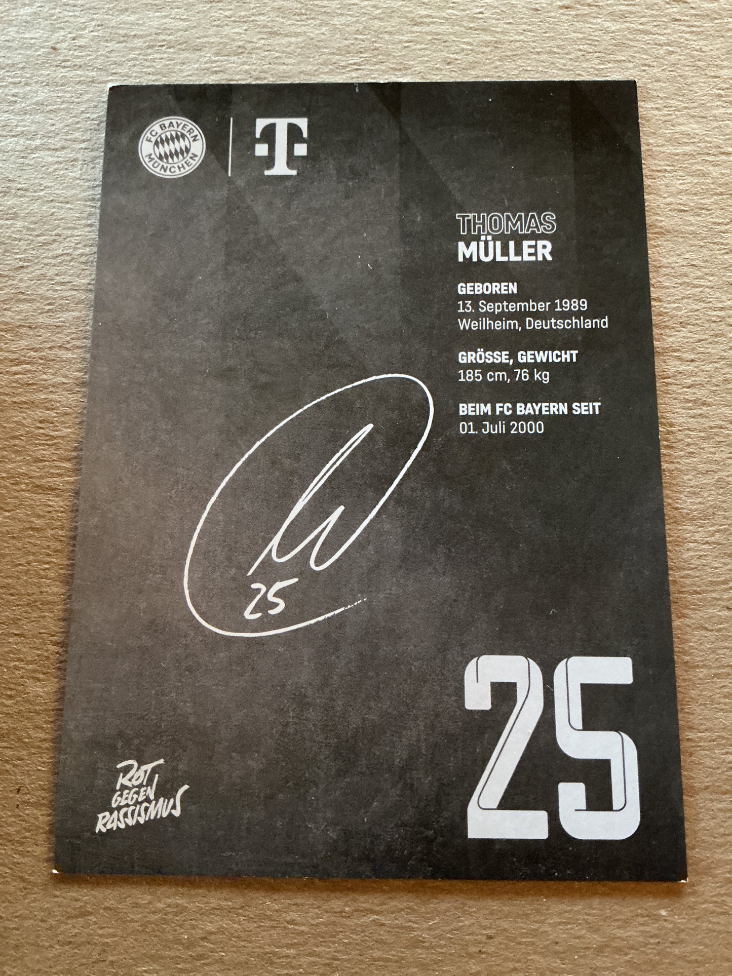 Thomas Müller, Germany 🇩🇪 FC Bayern München 2022/23 hand signed